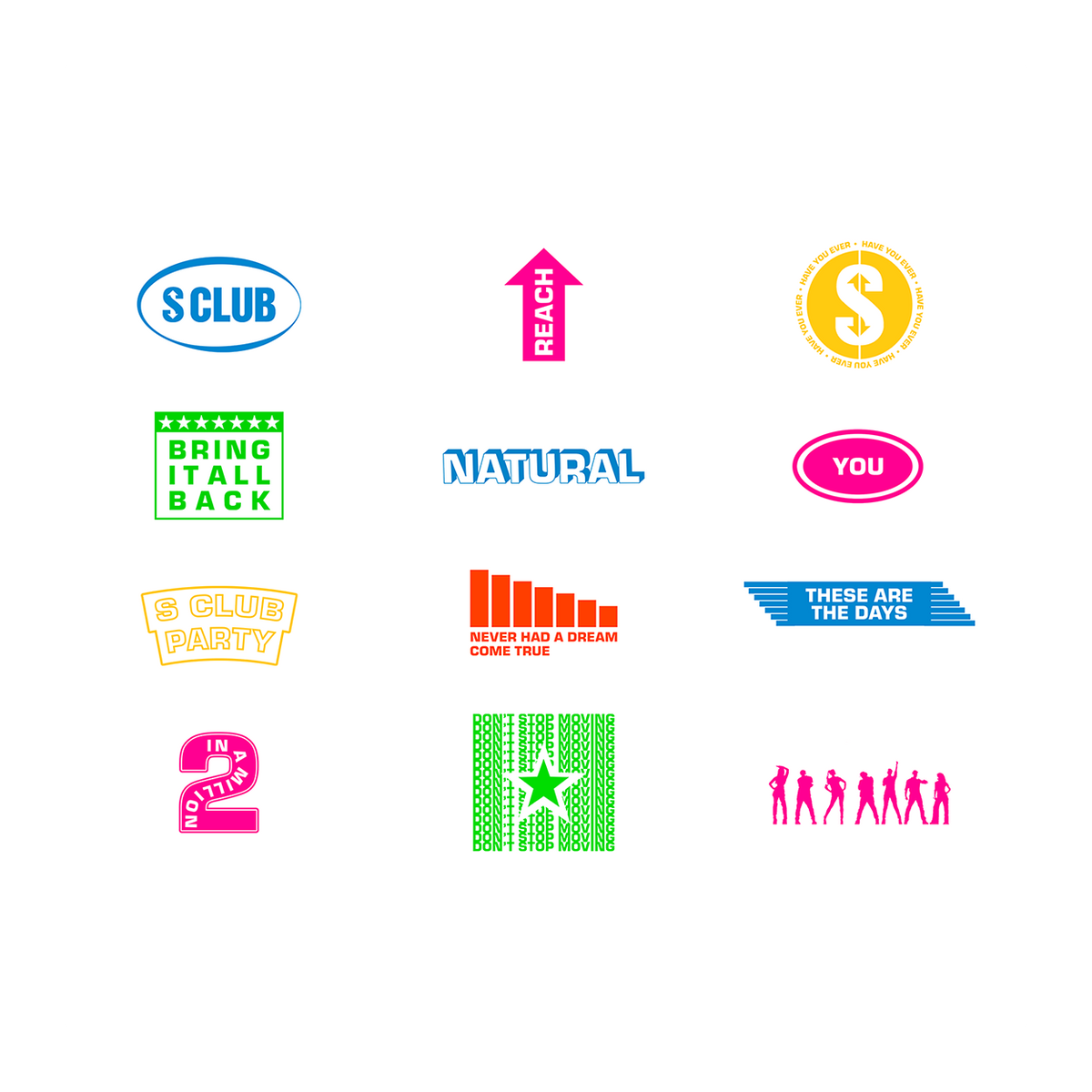 S Club 7 - S Club - Sticker Sheet